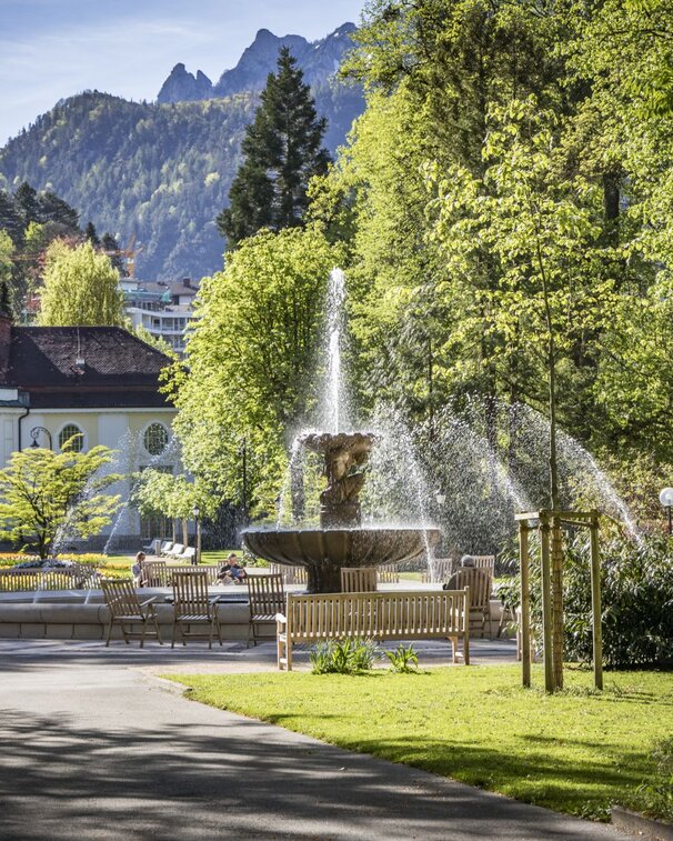 Royal spa garden in Bad Reichenhall