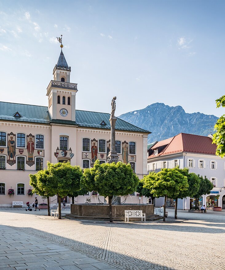 Town Hall Square in Bad Reichenhall