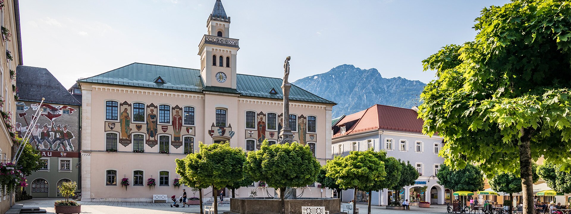 Town Hall Square in Bad Reichenhall