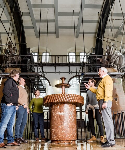 Riesige Wasserräder in der Alten Saline Bad Reichenhall