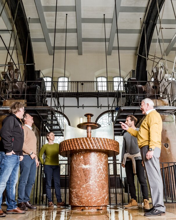 Riesige Wasserräder in der Alten Saline Bad Reichenhall