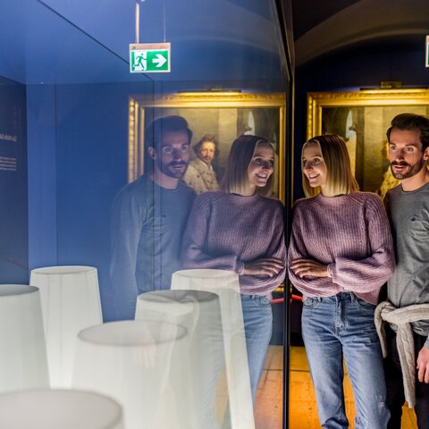 Couple at the Salt Museum