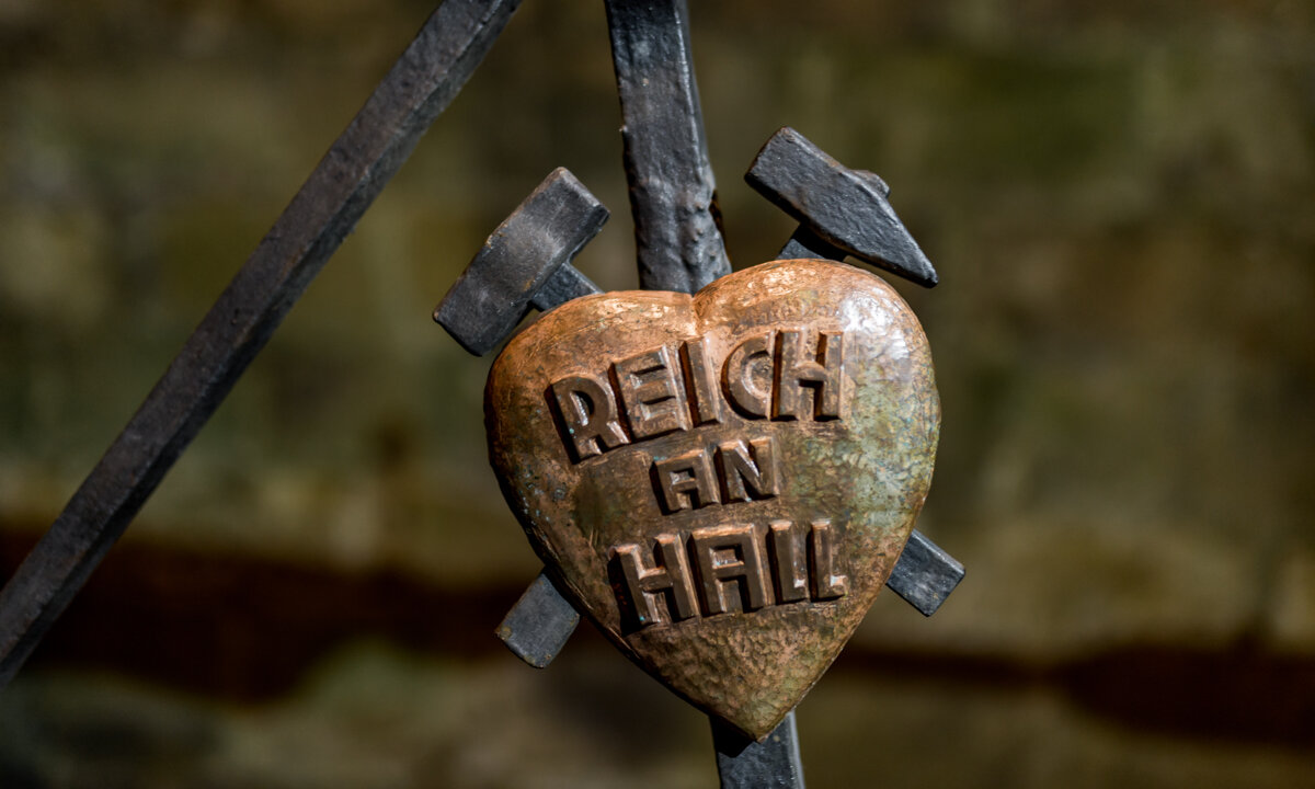 Goldenes Herz in der Alten Saline unter Tage